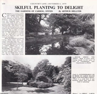 Item #419356 The Gardens of Carrog, Dyfed. Several pictures and accompanying text, removed from...