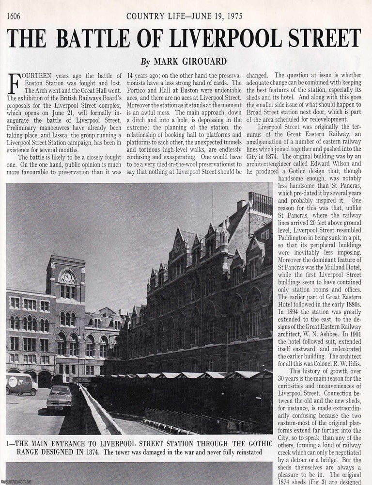 Item #419399 The Battle of Liverpool Street Station, London. Several pictures and accompanying...