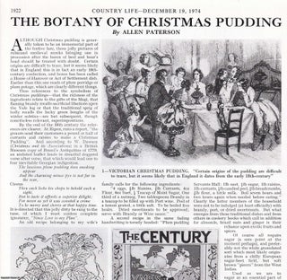 Item #419410 The Botany of Christmas Pudding: Its Recipes, Ingredients and Origins. Several...