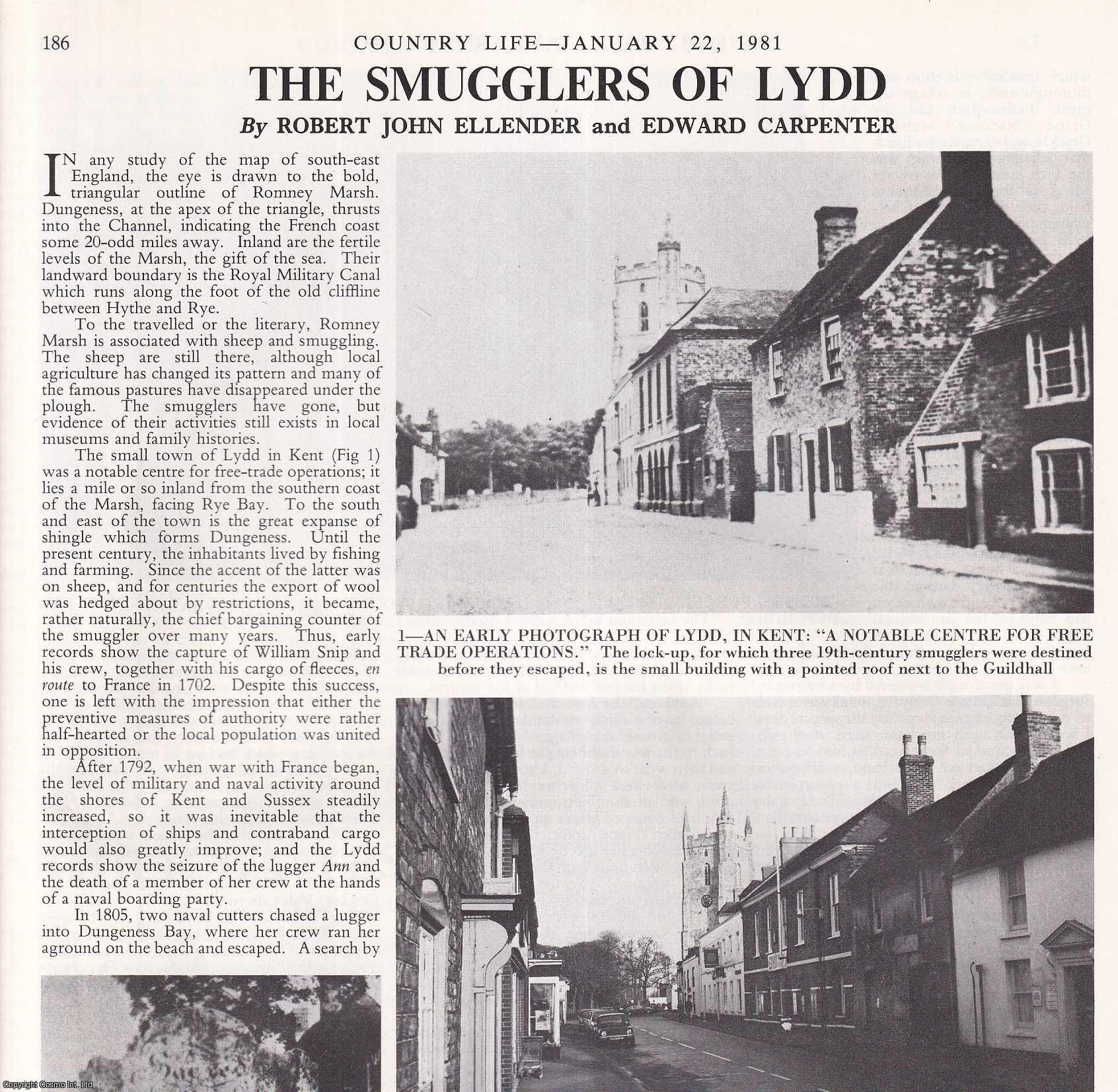Rob Ellender The Smugglers of Lydd, in Kent. Several pictures and accompanying text ...