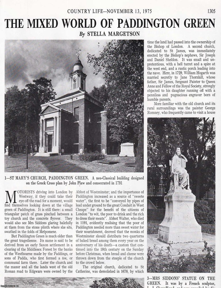 Item #419540 Paddington Green, London. Several pictures and accompanying text, removed from an...
