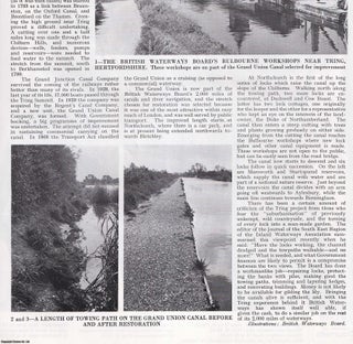 Item #419543 Restoration of Part of the Grand Union Canal. Several pictures and accompanying...