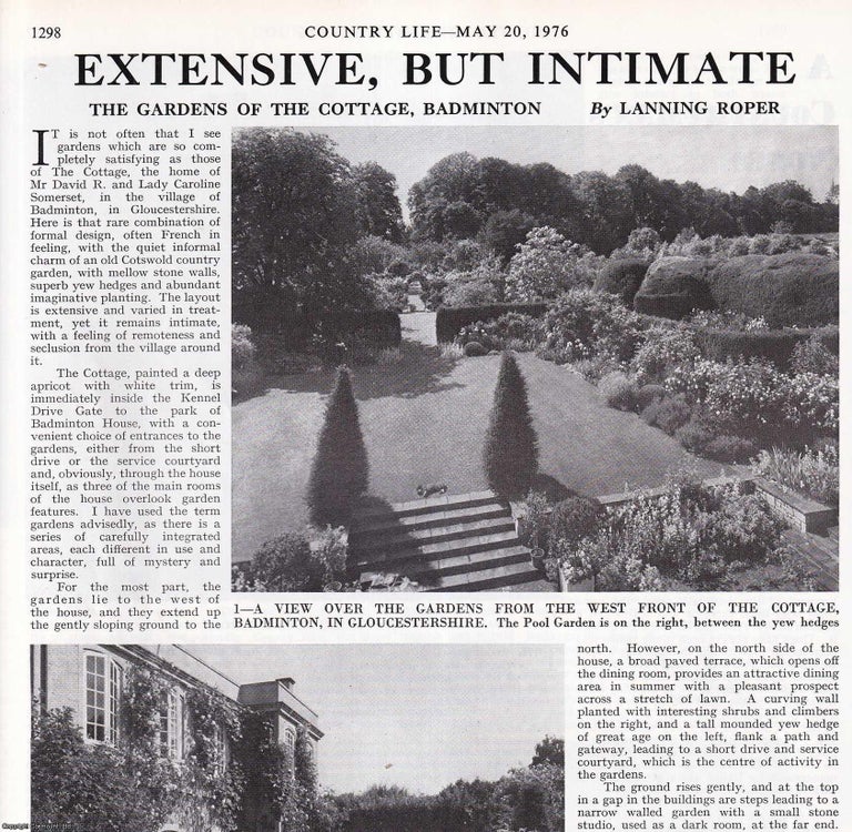 Lanning Roper The Gardens of The Cottage, Badminton, Gloucestershire. Several ...