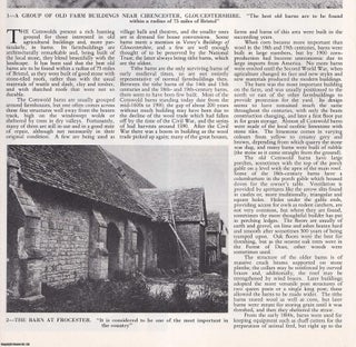 Item #419817 Historic Barns of the Cotswolds. Several pictures and accompanying text, removed...