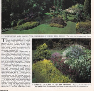 Item #419825 The Garden of Danes Cottage, Oxshott, Surrey. Several pictures and accompanying...