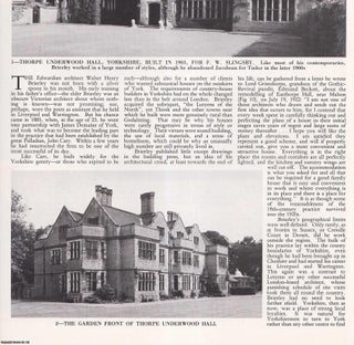 Item #419905 The Country Houses of the Architect W.H. Brierley (1864-1926). Several pictures and...