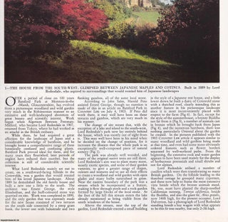 Item #419979 The Arboretum at Batsford Park, Gloucestershire. Several pictures and accompanying...