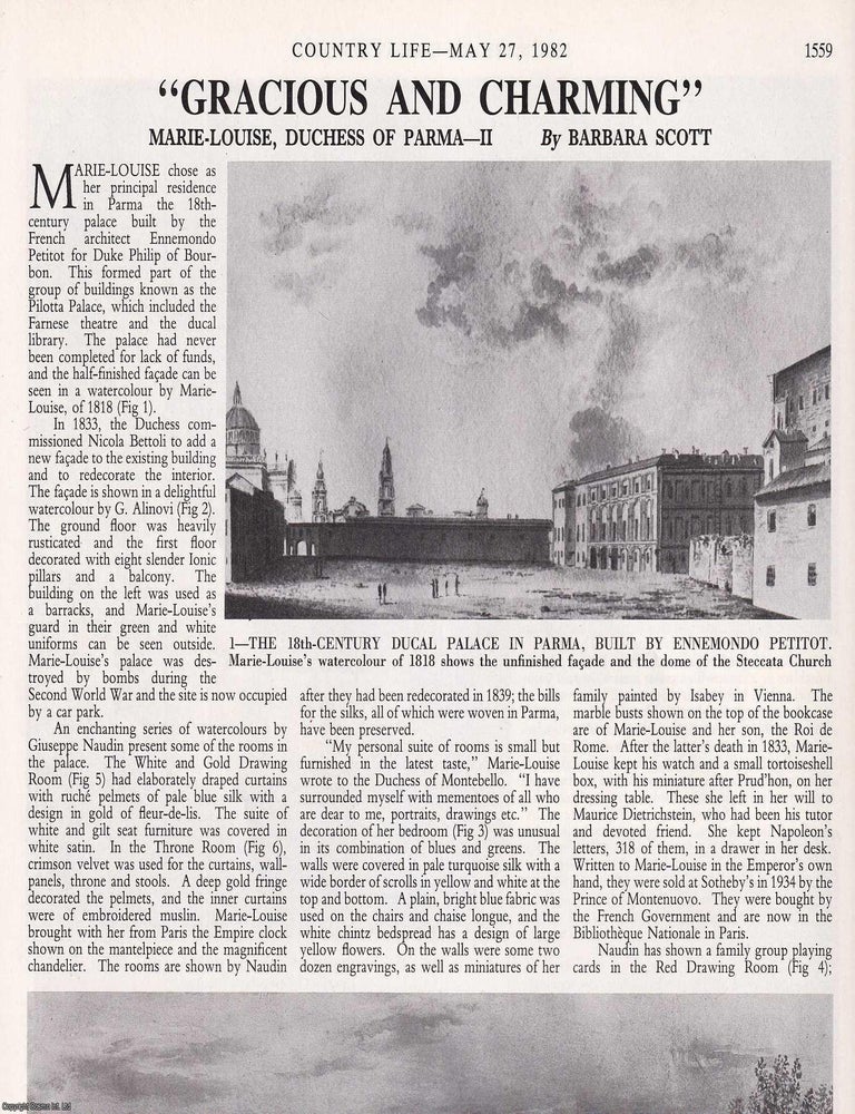 Item #420078 Marie-Louise, Duchess of Parma, Part 2: The Ducal Palace, by French Architect...