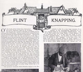 Item #420207 Flint Knapping in Brandon, Suffolk. Several pictures and accompanying text, removed...