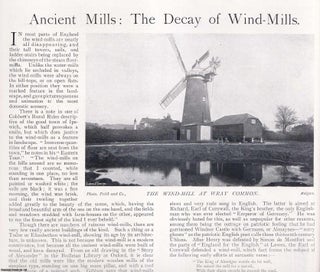 Item #420222 Ancient Mills: The Decay of Windmills. Several pictures and accompanying text,...