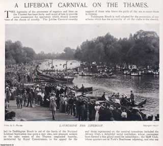 Item #420247 A Lifeboat Carnival on the Thames at Teddington Reach. Several pictures and...