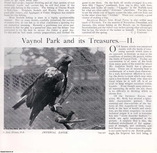 Item #420275 The Captive Bird Collection of Mr Assheton Smith at Vaynol Park, Bangor, North...