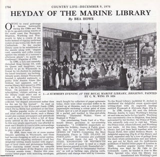 Item #420303 The Heyday of the Marine Library. Several pictures and accompanying text, removed...