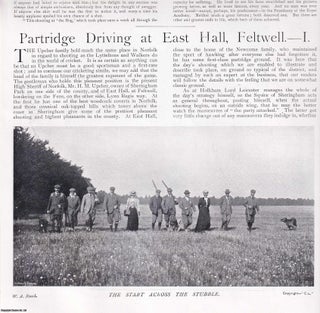 Item #420366 Partridge Driving at East Hall, Feltwell, Norfolk. Several pictures and accompanying...
