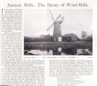 Item #420373 The Decay of Ancient Windmills. Several pictures and accompanying text, removed from...