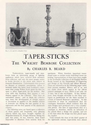 Item #420514 Taper-Sticks, Taper-Stands and Wax-Boxes: The Wright Bemrose Collection. An original...