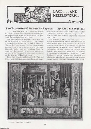 Item #420552 The Tapestries of Mantua by Raphael. An original article from The Connoisseur, 1921....