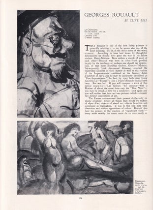 Item #420741 Georges Rouault. An original article from Apollo, International Magazine of the...