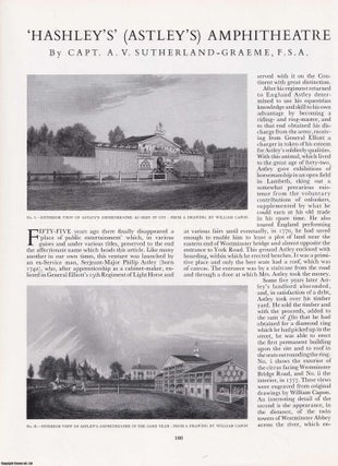 Item #421150 Hashley's' (Astley's) Amphitheatre, London. An original article from The...