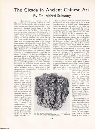 Item #421231 The Cicada in Ancient Chinese Art. An original article from The Connoisseur, 1933....