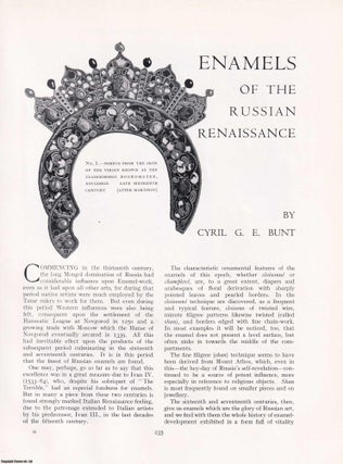 Item #421247 Enamels of the Russian Renaissance. An original article from The Connoisseur, 1933....