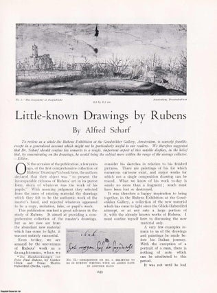 Item #421248 Little-Known Drawings by Rubens. An original article from The Connoisseur, 1933....