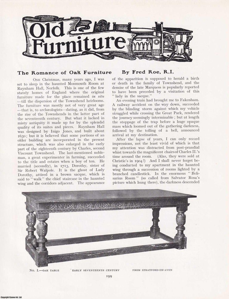 The Romance of Oak Furniture. An original article from The Connoisseur ...