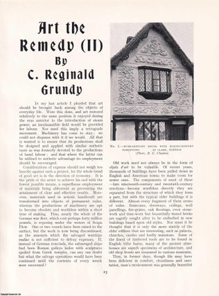 Item #421359 Art in the Architecture of Old Buildings. An original article from The Connoisseur,...
