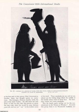 Item #421393 Silhouette Portraits in the Royal Collections. An original article from The...