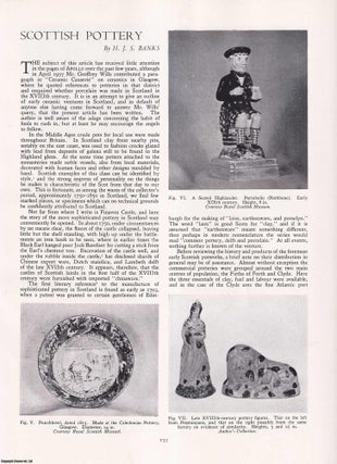 Item #421663 Scottish Pottery. An original article from Apollo, International Magazine of the...