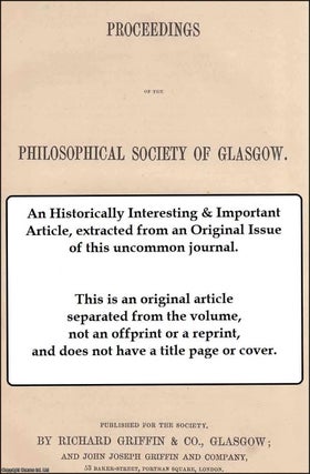 Item #422967 On the Glaciation of the West of Scotland. This is an original article from the...