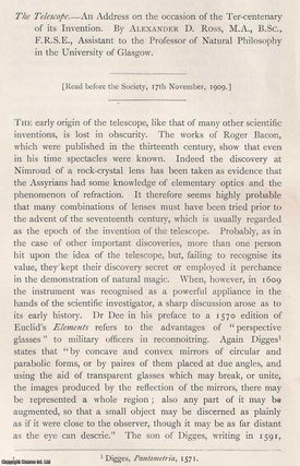 Item #423185 On the Tercentenary of the Invention of the Telescope. This is an original article...