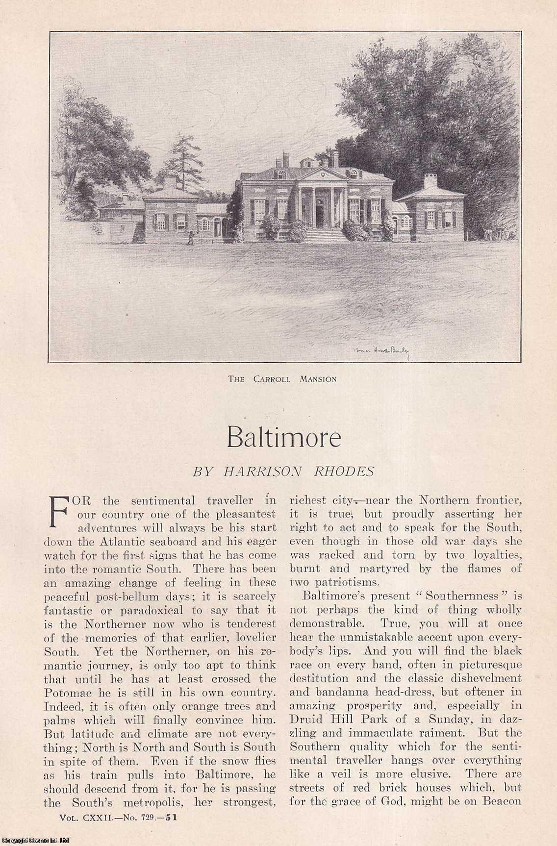 Baltimore. This is an original article from the Harper's Monthly ...