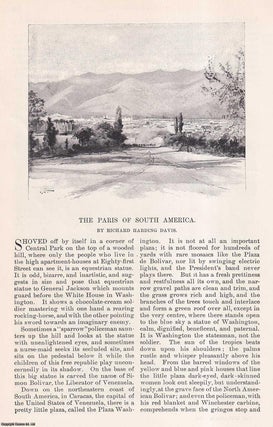 Item #423477 Caracas: The Paris of South America. This is an original article from the Harper's...