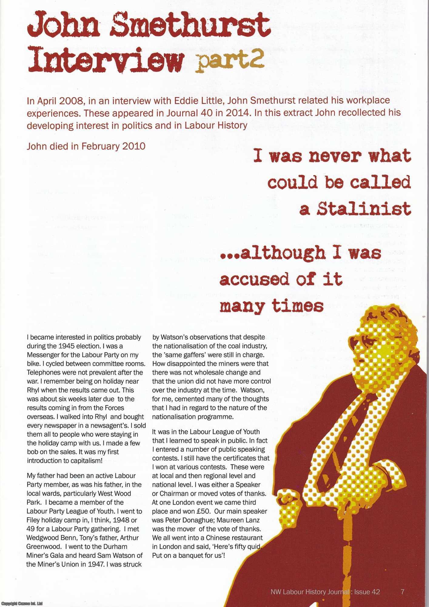 John Smethurst, An Interview 2008. Part 2. Recollections of his ...