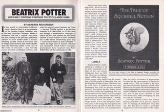 Item #500633 Beatrix Potter. This is an original article separated from an issue of The Book &...