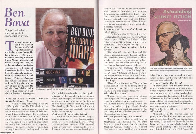 Item #500668 Ben Bova : Architect of the Modern Space Epic. By Craig Cabell. This is an original...