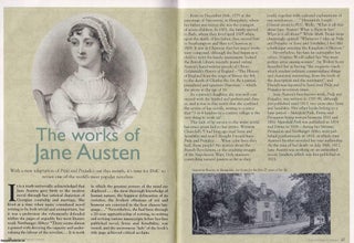 Item #500691 The Works of Jane Austen. This is an original article separated from an issue of The...
