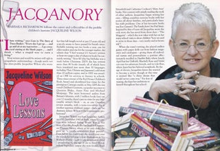 Item #500703 Jacqueline Wilson, children's laureate. This is an original article separated from...