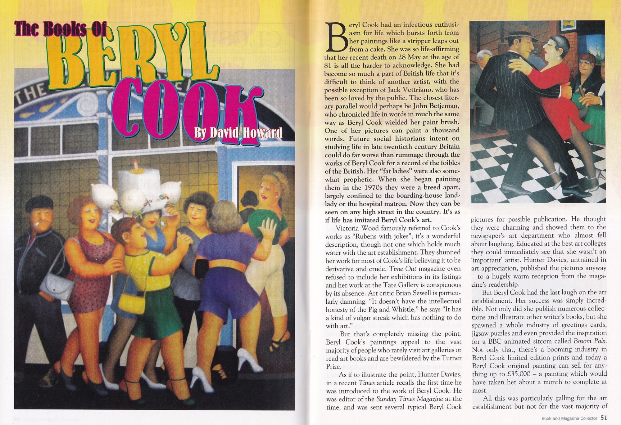 Beryl Cook : The Books of a British Artist of Bold Humour. By David ...