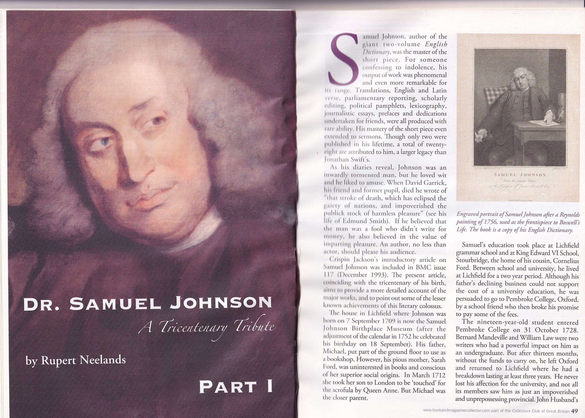 Samuel Johnson at 300, Part I : The Life and Mind of a Literary Titan ...