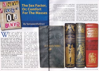 Item #500816 The Sex Factor, or Comfort for The Masses : A New Look at Old Books. This is an...