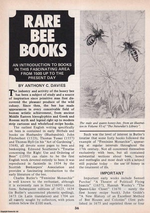 Item #501052 Rare Bee Books. This is an original article separated from an issue of The Book &...