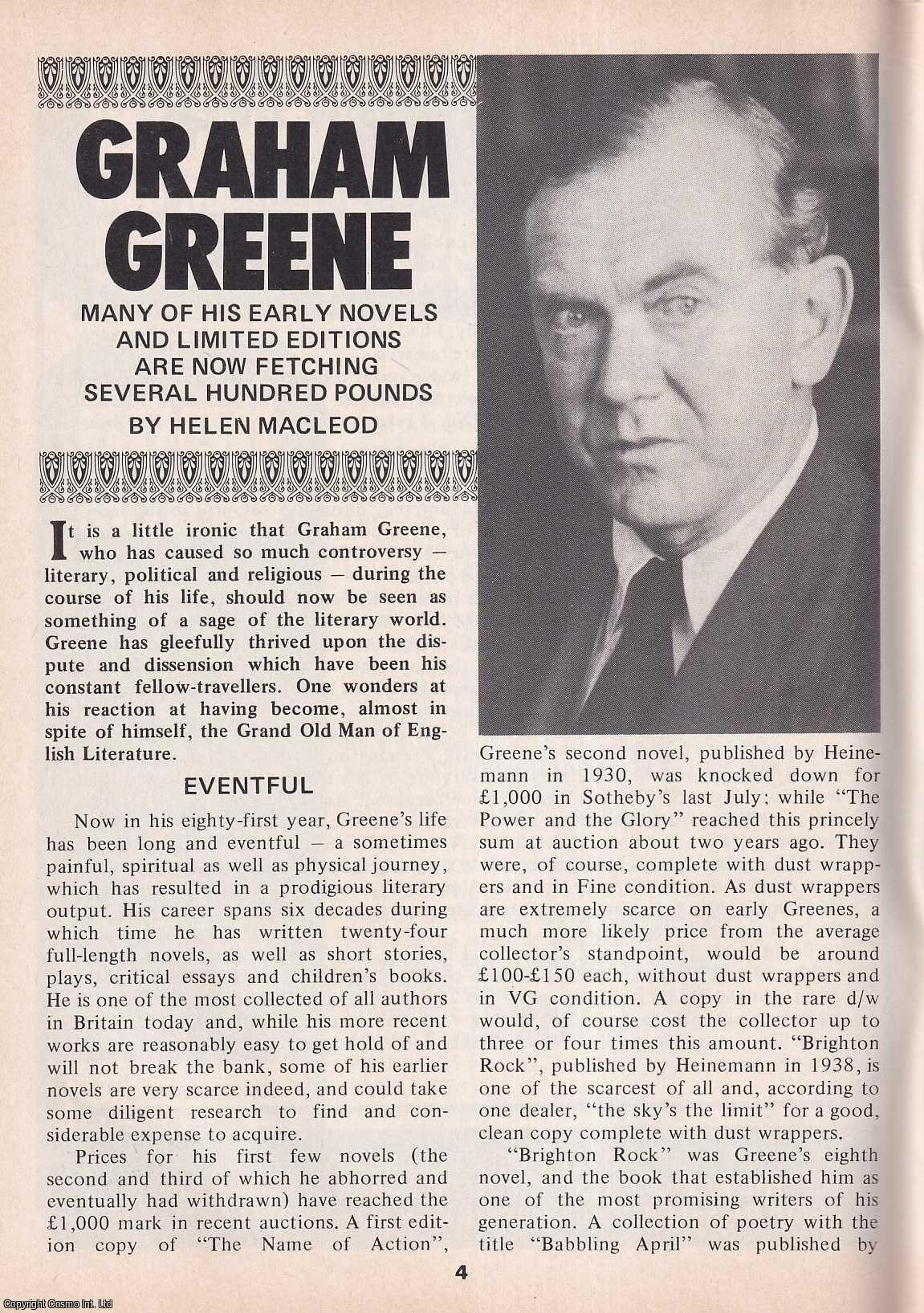 Graham Greene in Profile : A Life Shaped by Story. By Helen Macleod ...