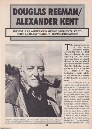Item #501155 Douglas Reeman - Alexander Kent : The Popular Writer of Maritime Stories. This is an...