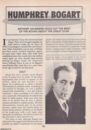 Item #501160 Humphrey Bogart : Books about the American Film Actor. This is an original article...