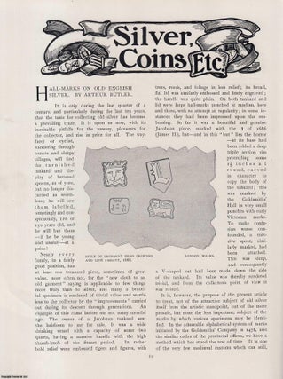 Item #501812 Hall-Marks on an Old English Silver. An original article from The Connoisseur, 1901....