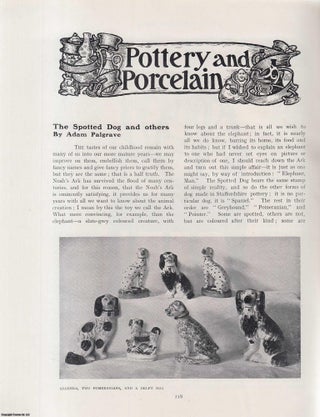 Item #502105 The Spotted Dog and Others (pottery & porcelain). An original article from The...