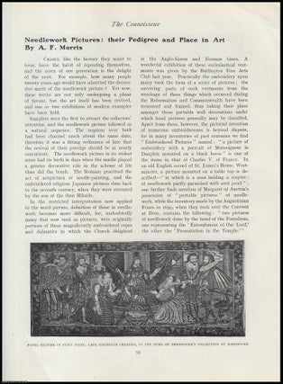 Item #502222 Needlework Pictures : Their Pedigree and Place in Art. An original article from The...
