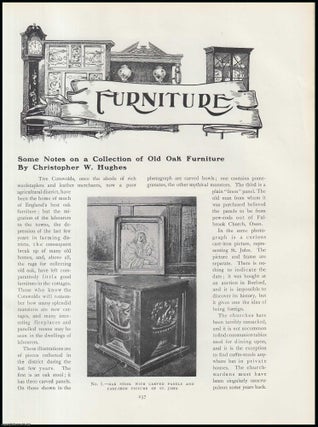 Item #502350 A Collection of Old Oak Furniture (The Cotswolds). An original article from The...